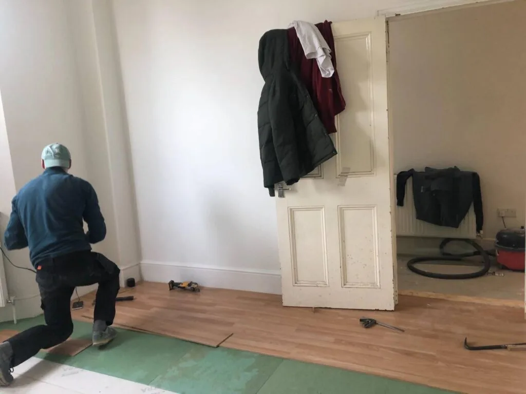 Under construction, whole house renovation in Peckham, London Under construction, whole house renovation in Peckham, London