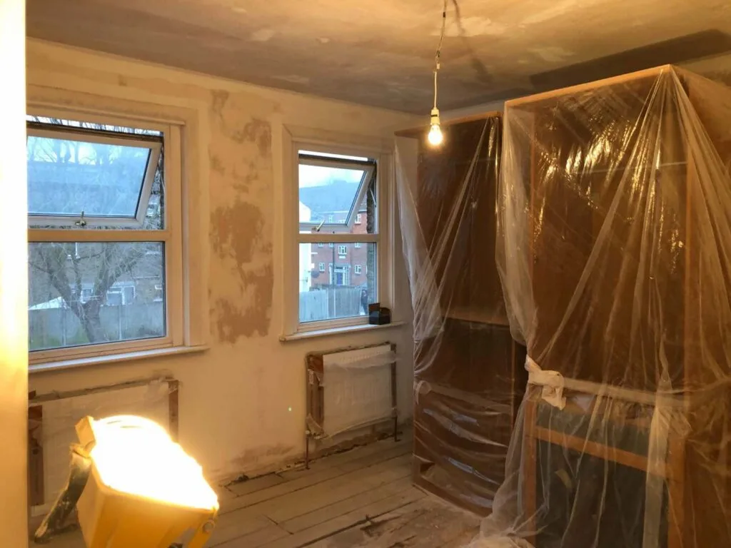 Under construction, whole house renovation in Peckham, London Under construction, whole house renovation in Peckham, London