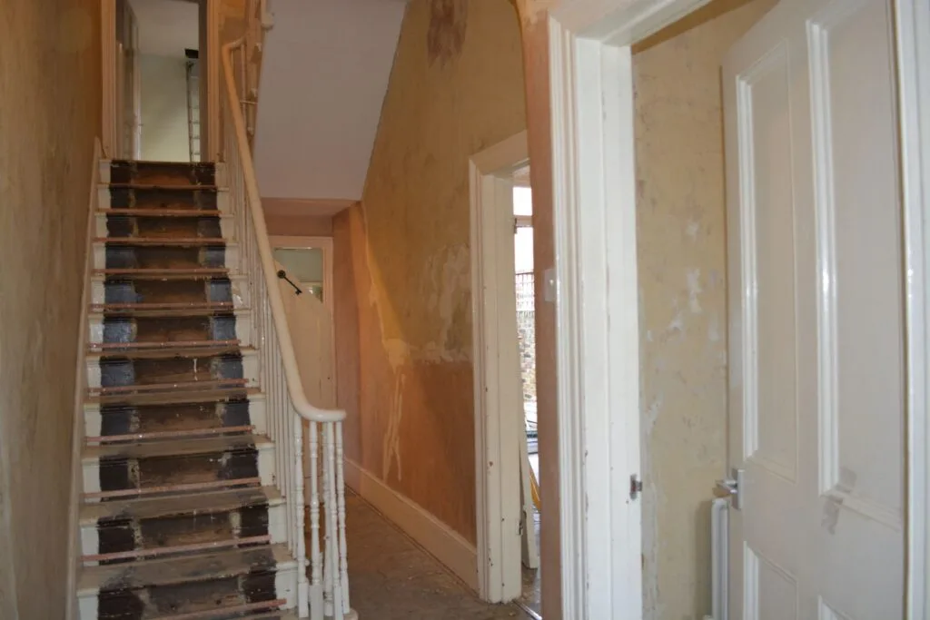 Under construction, whole house renovation in Peckham, London Under construction, whole house renovation in Peckham, London