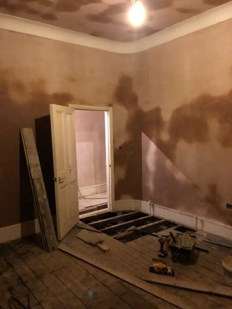 Under construction, whole house renovation in Peckham, London Under construction, whole house renovation in Peckham, London