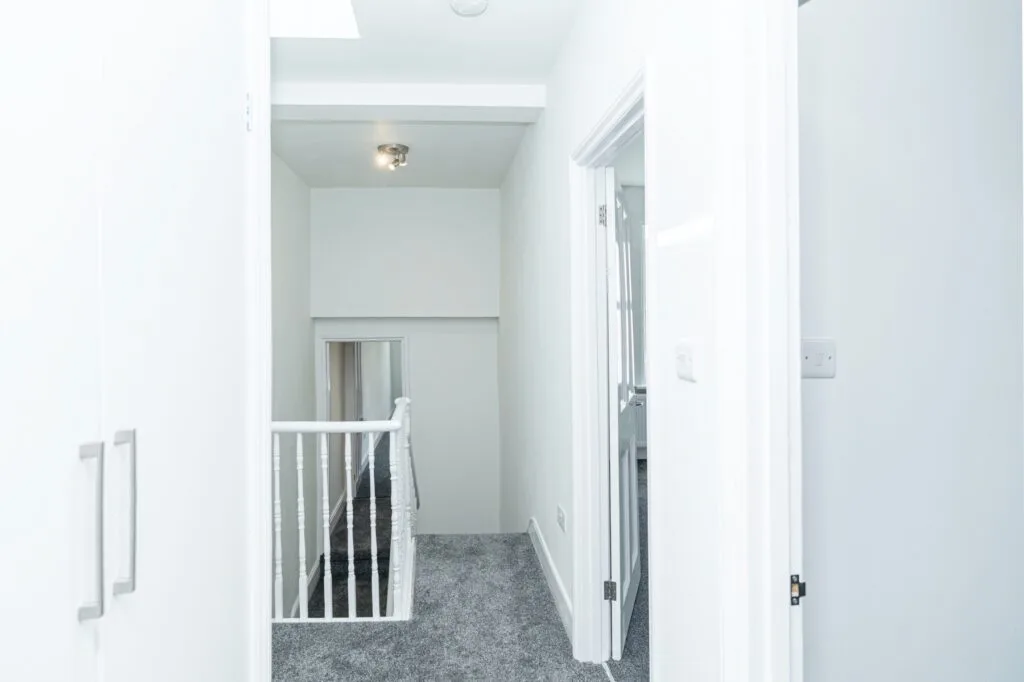 Corridor and bedrooms on the first floor, Peckham, London Corridor and bedrooms on the first floor, Peckham, London