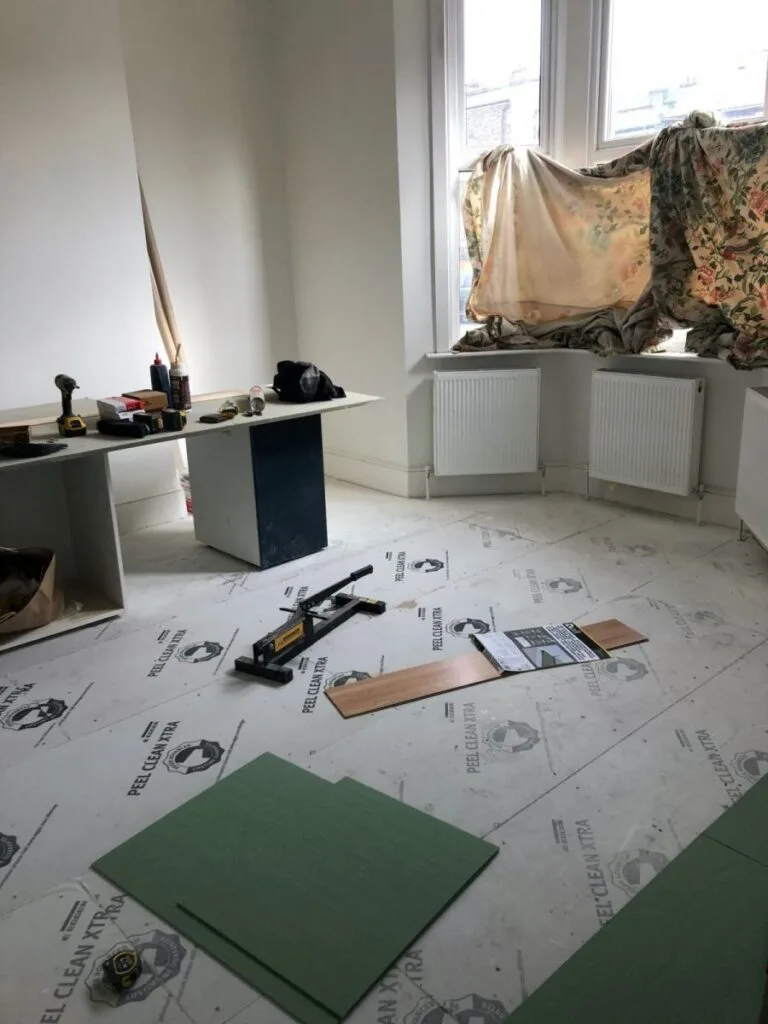 Under construction, whole house renovation in Peckham, London Under construction, whole house renovation in Peckham, London