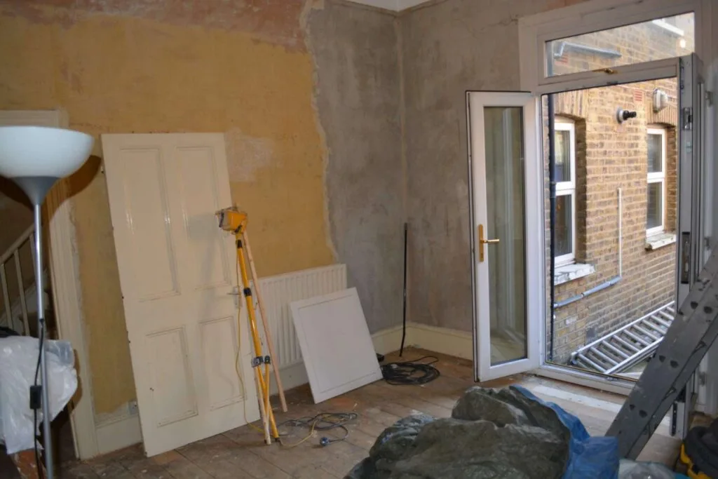 Under construction, whole house renovation in Peckham, London Under construction, whole house renovation in Peckham, London