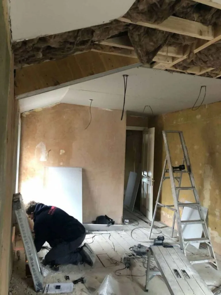 Under construction, whole house renovation in Peckham, London Under construction, whole house renovation in Peckham, London