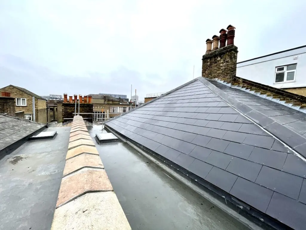 New roof installation at Peckham in London