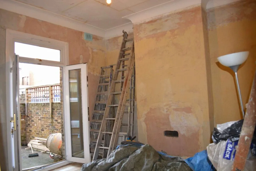 Under construction, whole house renovation in Peckham, London Under construction, whole house renovation in Peckham, London