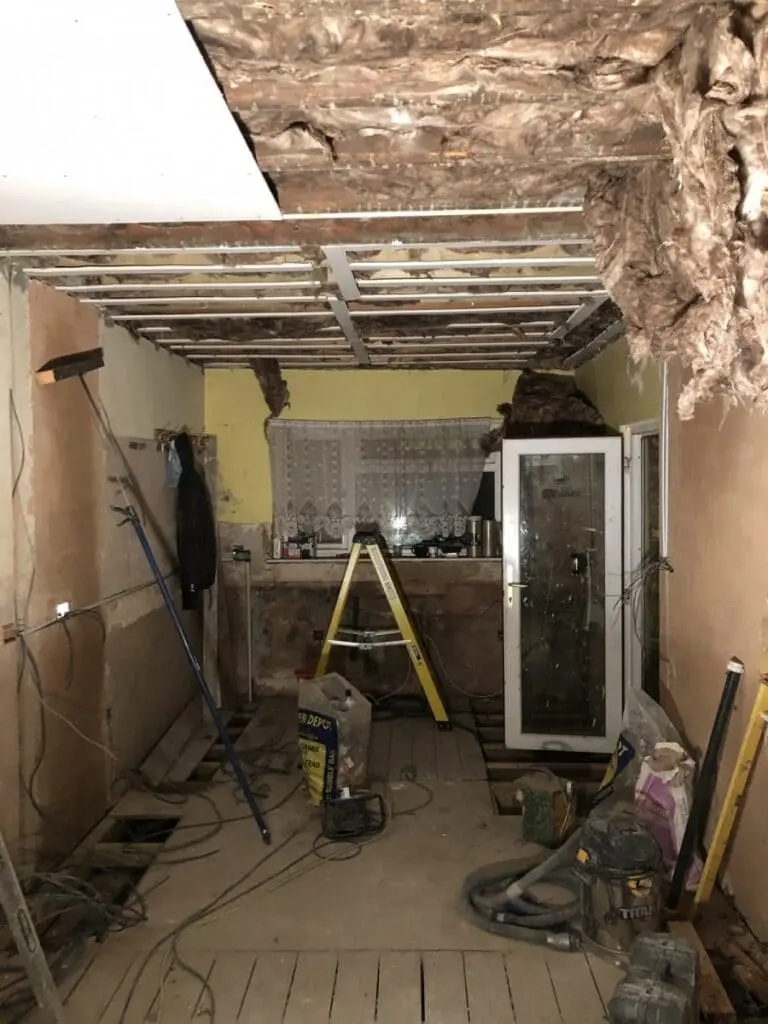 Under construction, whole house renovation in Peckham, London Under construction, whole house renovation in Peckham, London