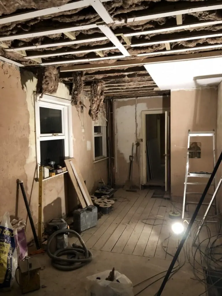 Under construction, whole house renovation in Peckham, London Under construction, whole house renovation in Peckham, London