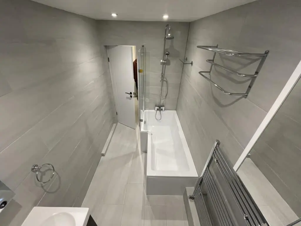 Completed bathroom renovation in Romford, London