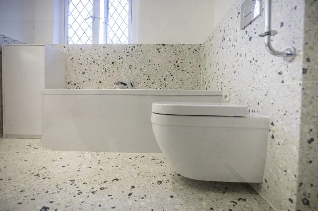 Completed bathroom renovation