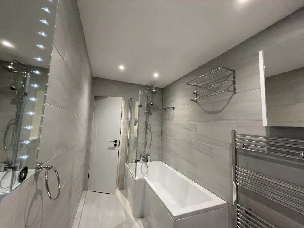 Completed bathroom renovation in Romford, London