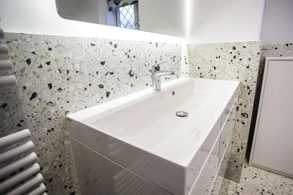 Completed bathroom renovation