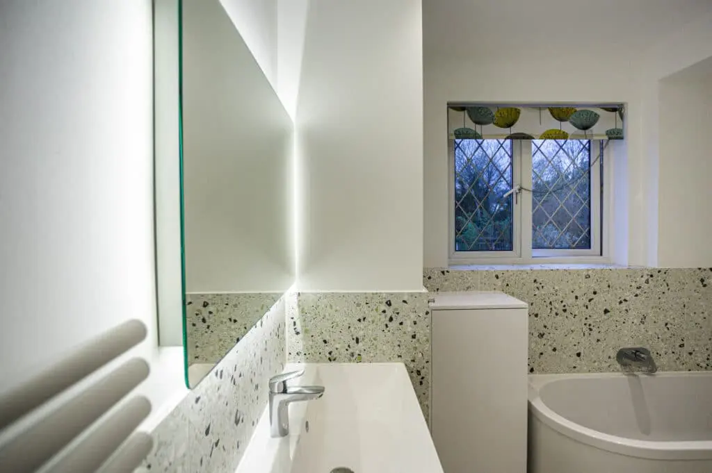 Completed bathroom renovation