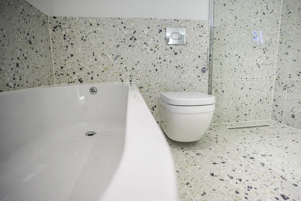 Completed bathroom renovation