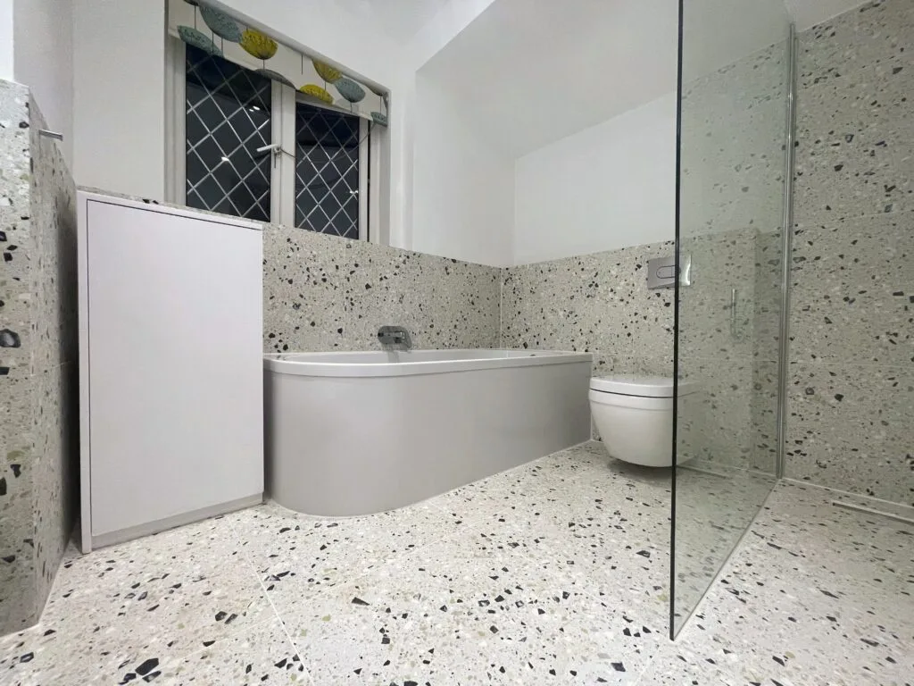 Completed bathroom renovation