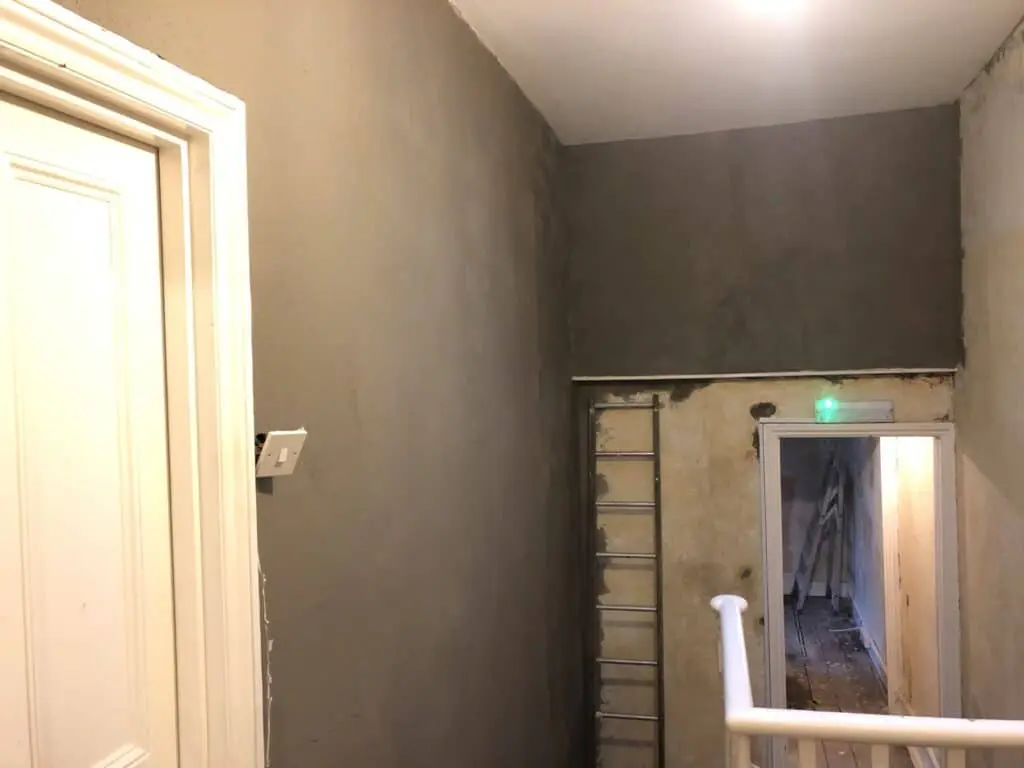 Six bedroom house renovation before and under construction at Peckham in London