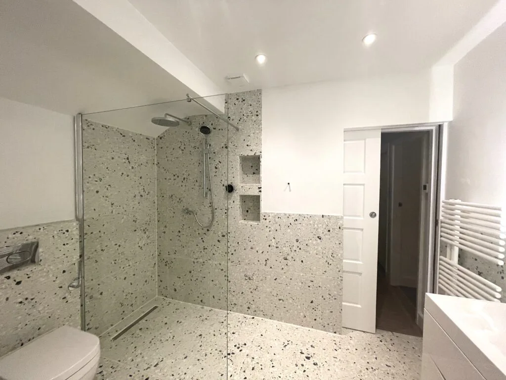 Completed bathroom renovation