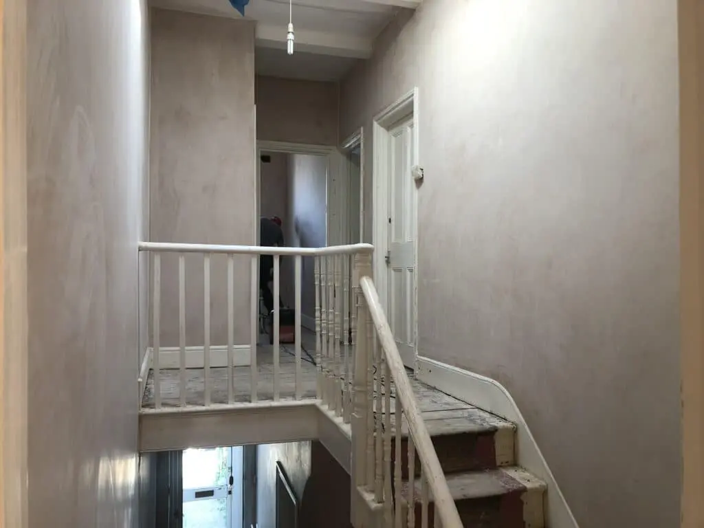 Six bedroom house renovation before and under construction at Peckham in London