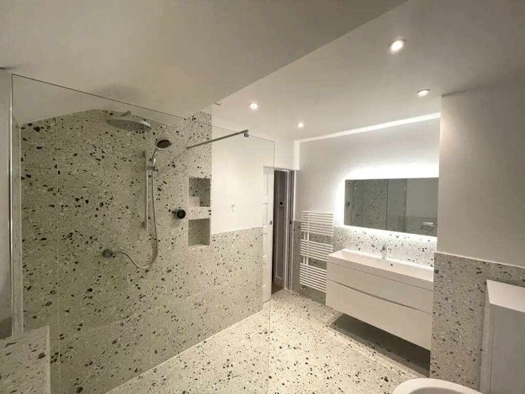 Completed bathroom renovation