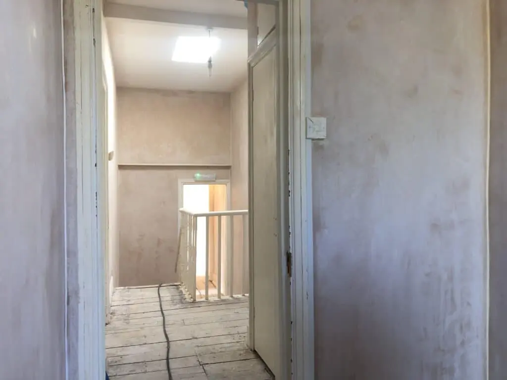 Six bedroom house renovation before and under construction at Peckham in London