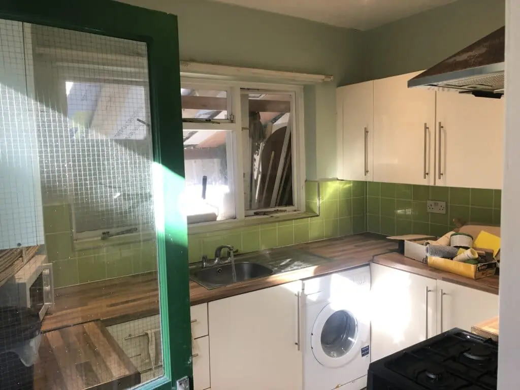 Six bedroom house renovation before and under construction at Peckham in London