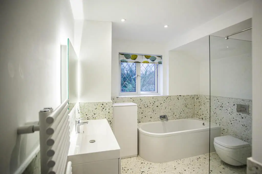 Completed bathroom renovation