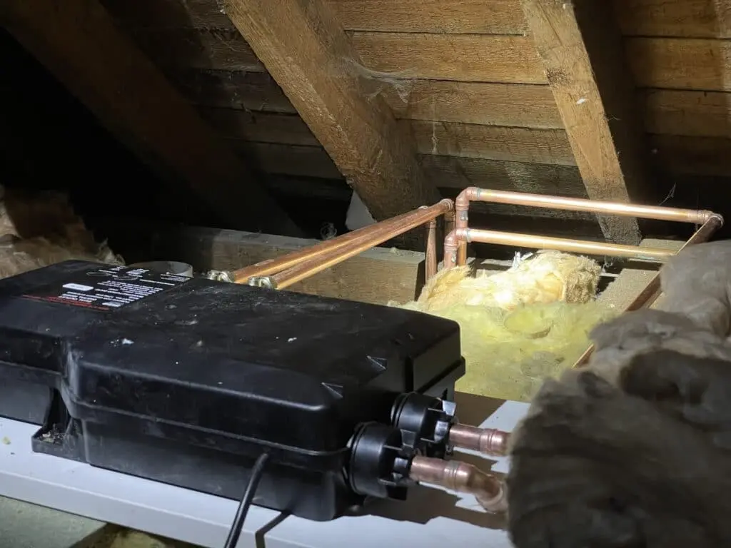 Completed bathroom renovation