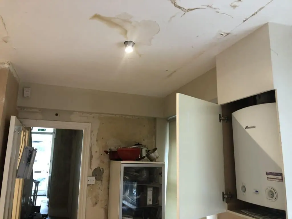 Six bedroom house renovation before and under construction at Peckham in London