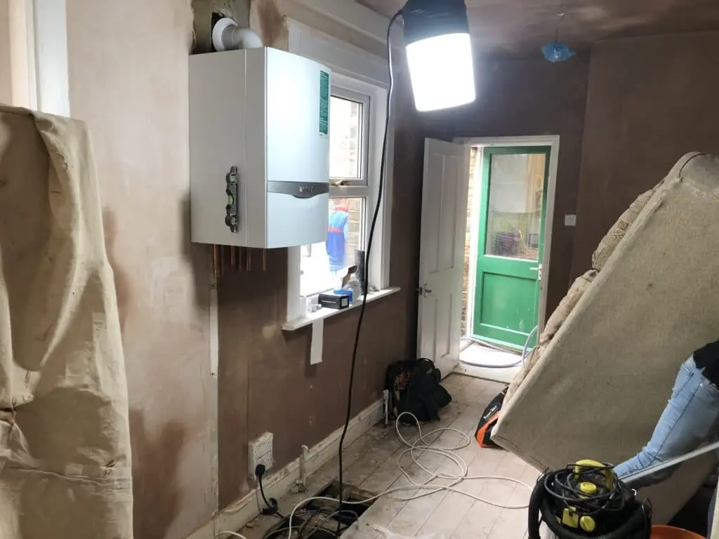 Six bedroom house renovation before and under construction at Peckham in London