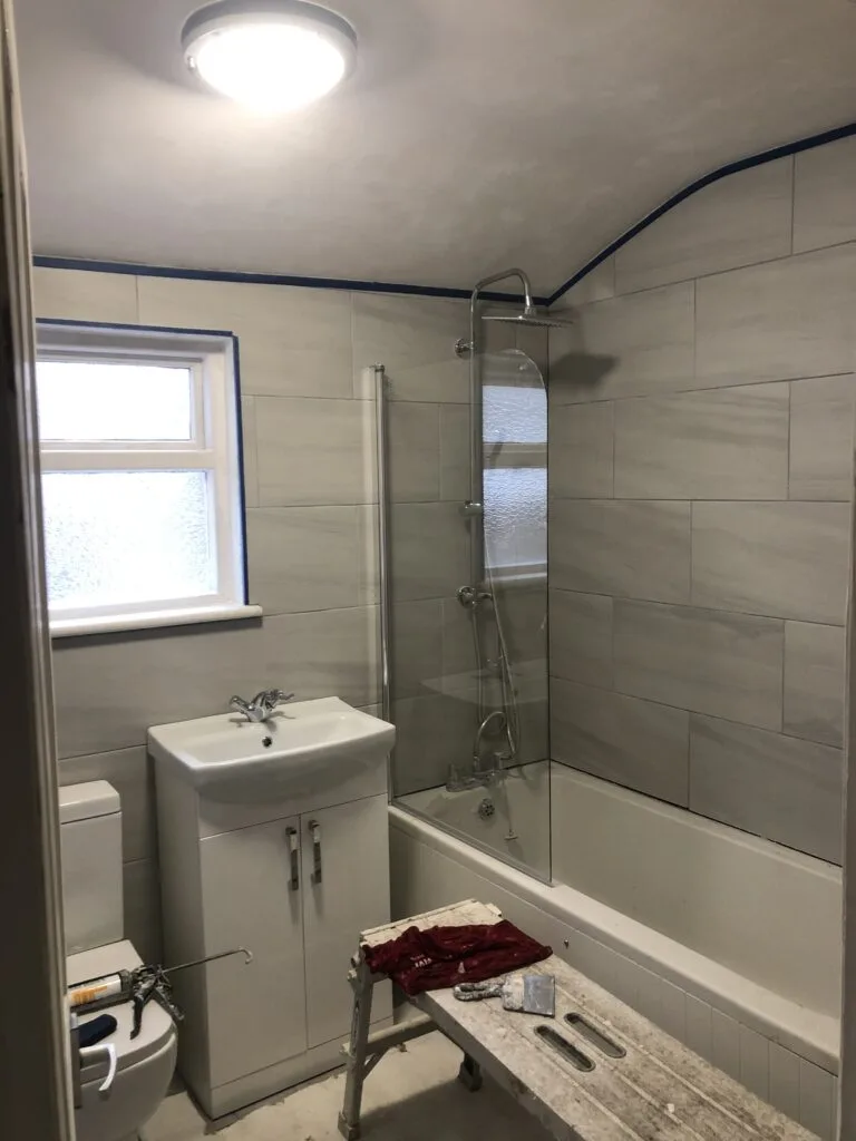 Six bedroom house renovation before and under construction at Peckham in London