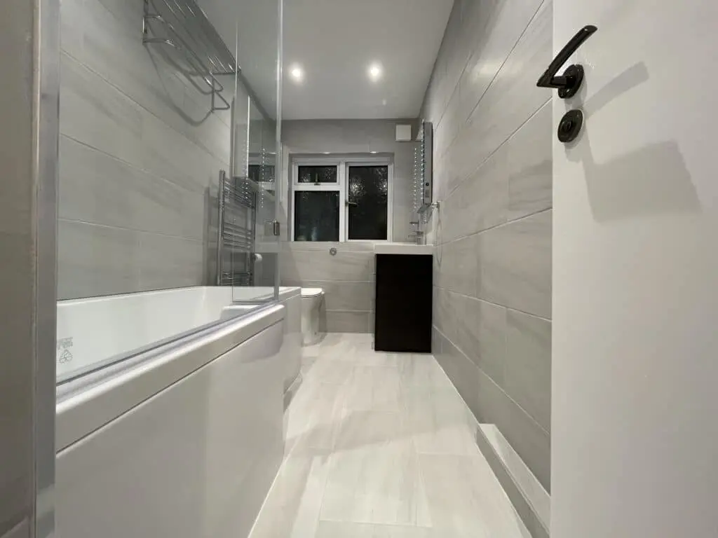 Completed bathroom renovation in Romford, London