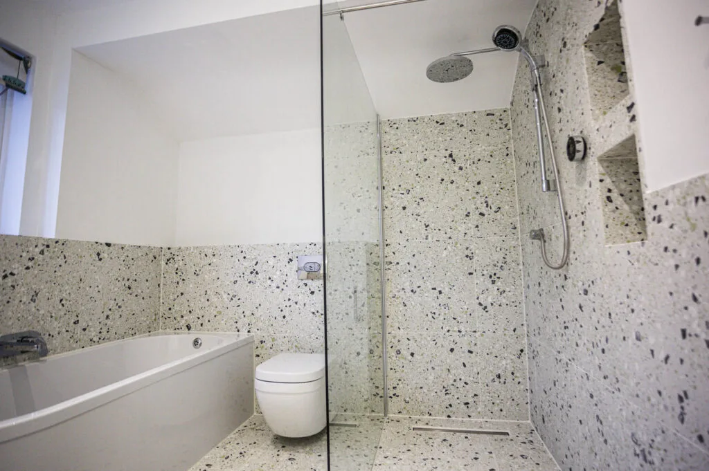 Completed bathroom renovation