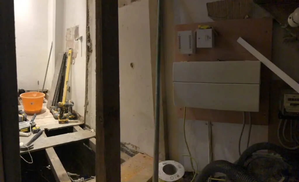 Six bedroom house renovation before and under construction at Peckham in London