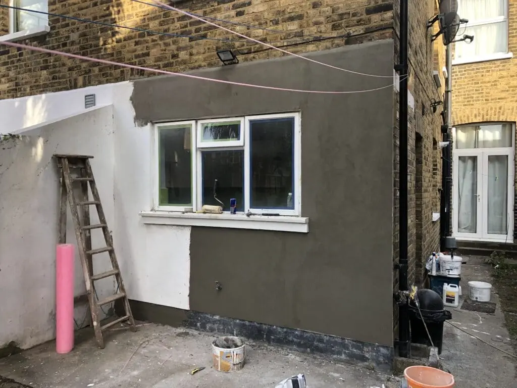 Six bedroom house renovation before and under construction at Peckham in London