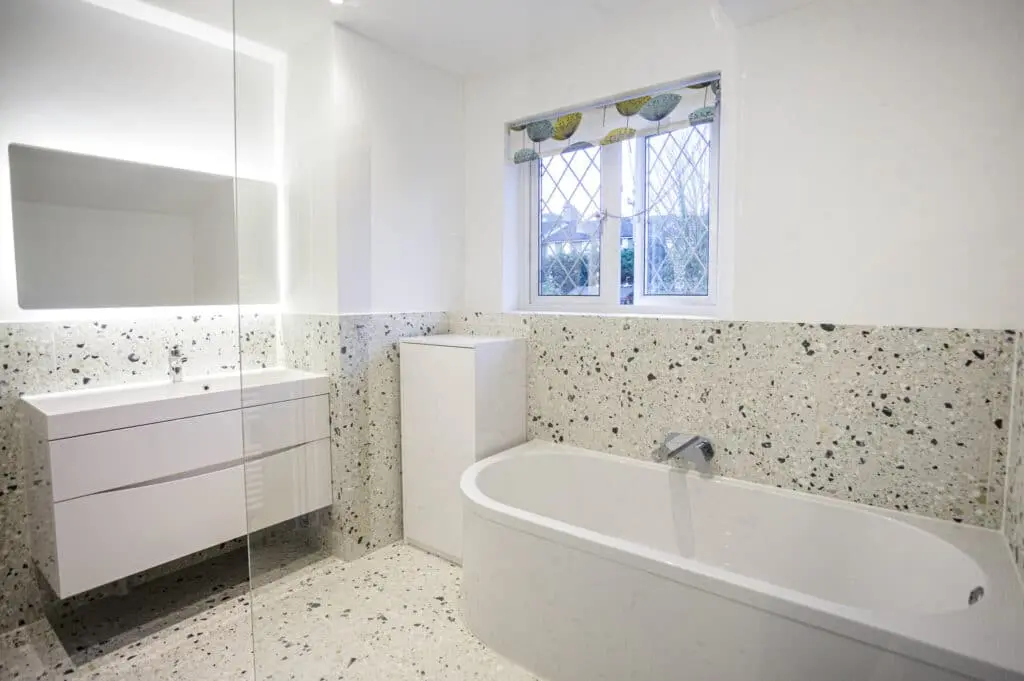Completed bathroom renovation