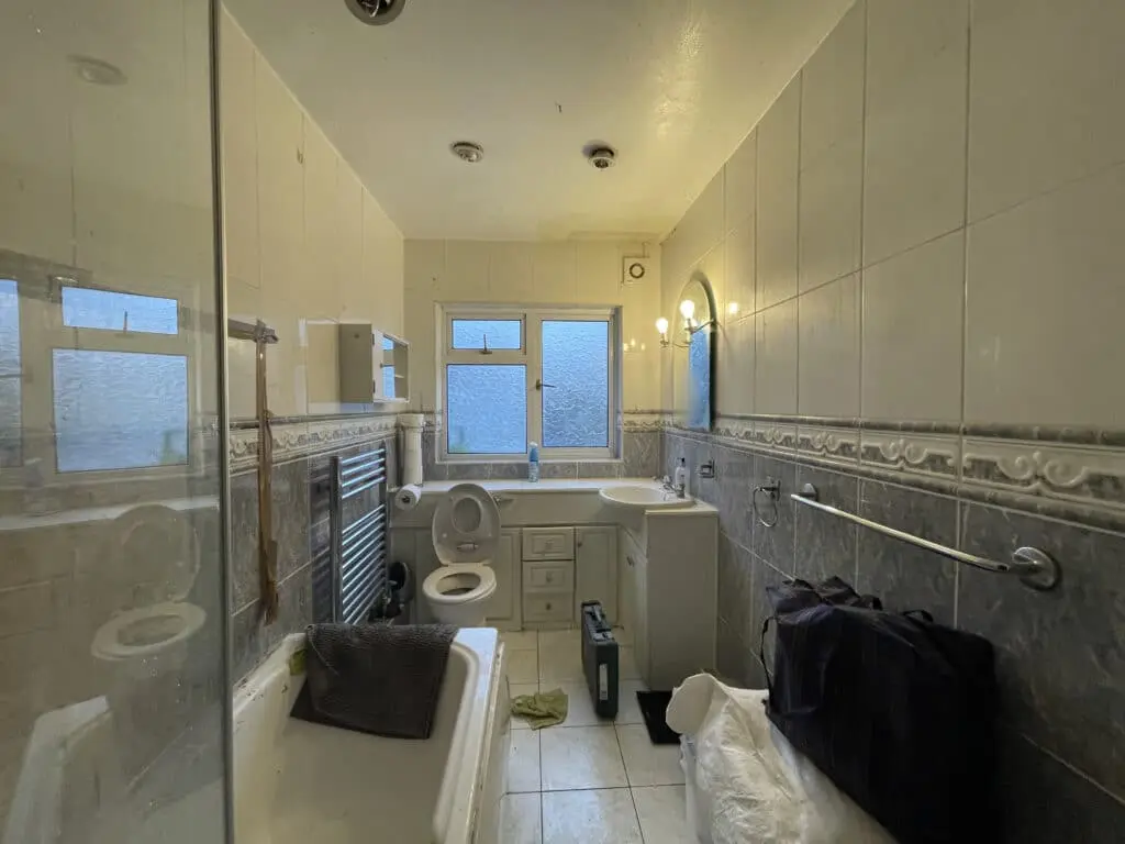 Before bathroom renovation in Romford, London