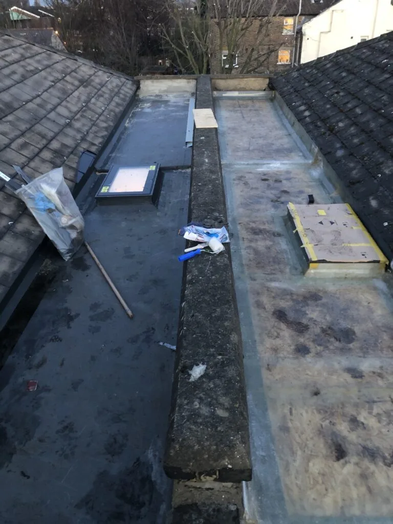 Six bedroom house renovation before and under construction at Peckham in London