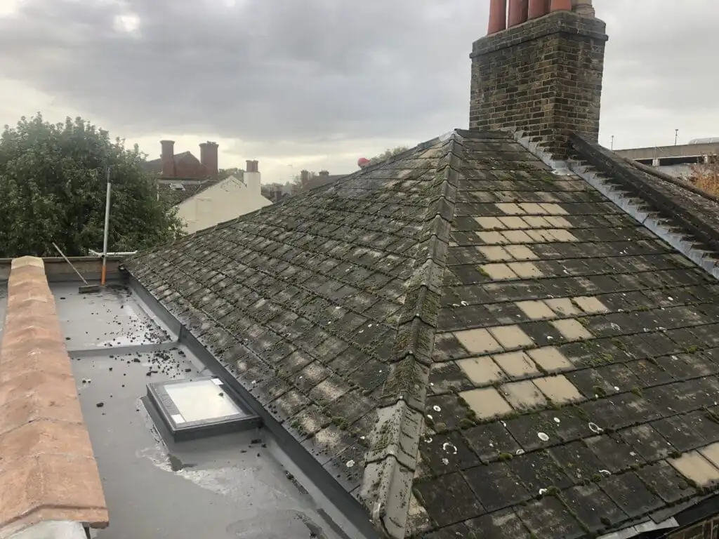 Six bedroom house renovation before and under construction at Peckham in London