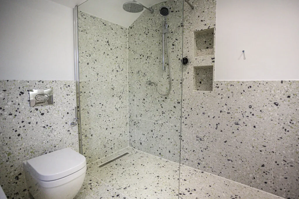 Completed bathroom renovation