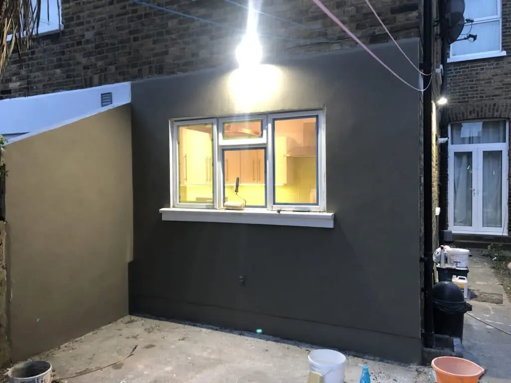 Six bedroom house renovation before and under construction at Peckham in London