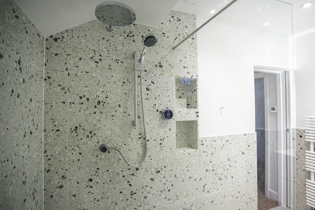 Completed bathroom renovation