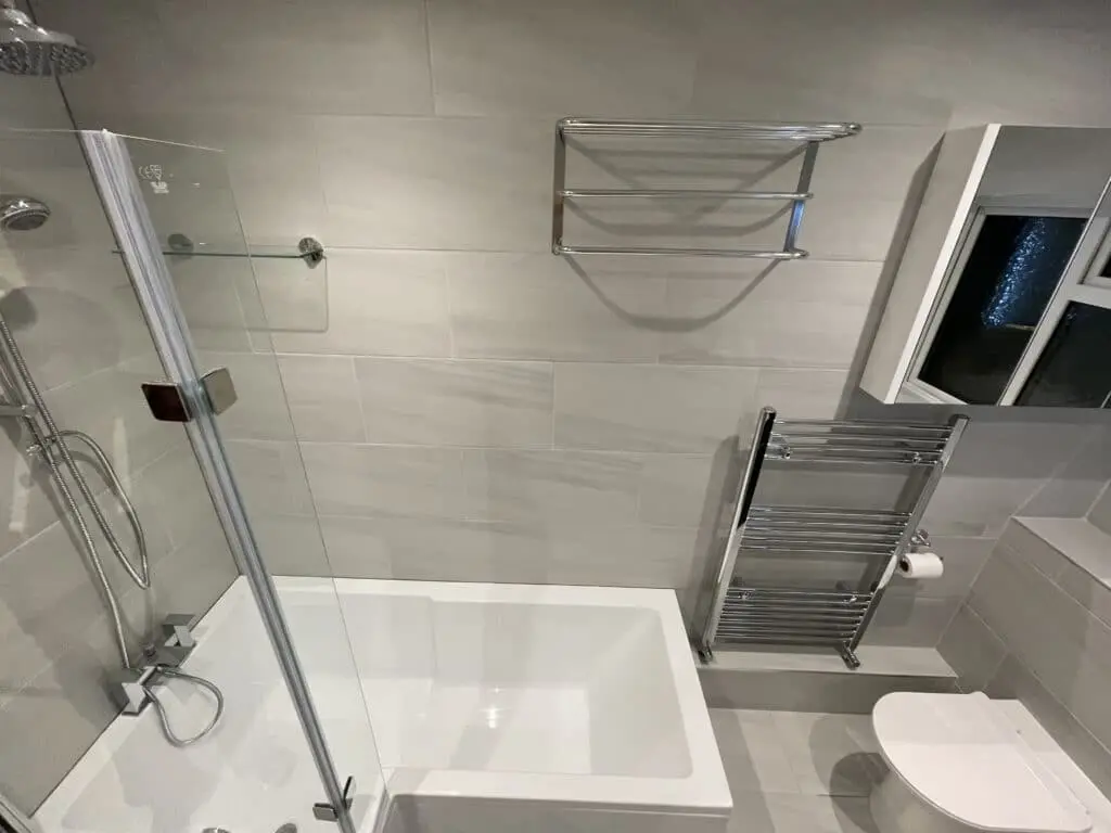 Completed bathroom renovation in Romford, London