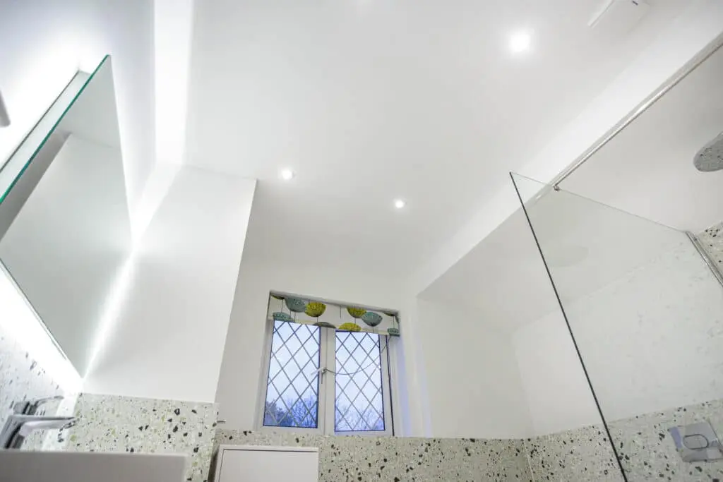 Completed bathroom renovation