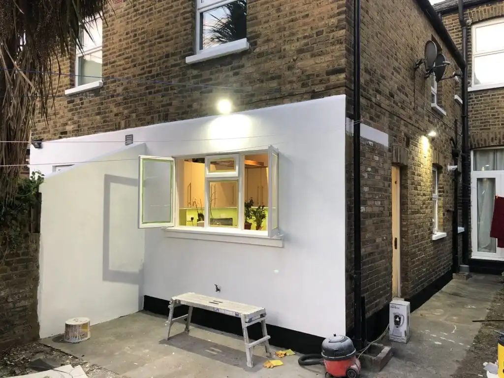 Six bedroom house renovation before and under construction at Peckham in London