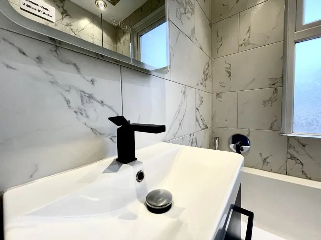 Luxury bathroom renovation in the perfectionist’s house at Croydon