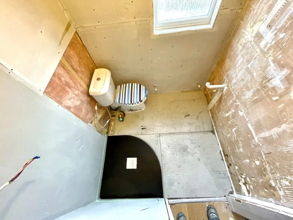 During renovation the perfectionist’s shower room in Croydon