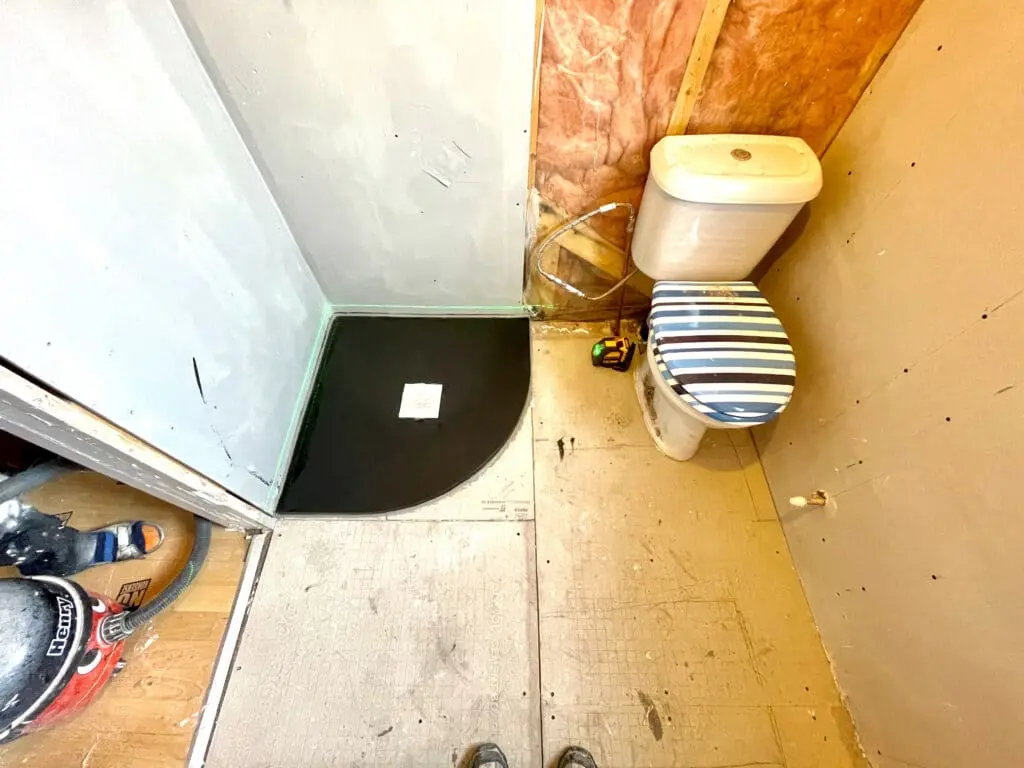 During renovation the perfectionist’s shower room in Croydon