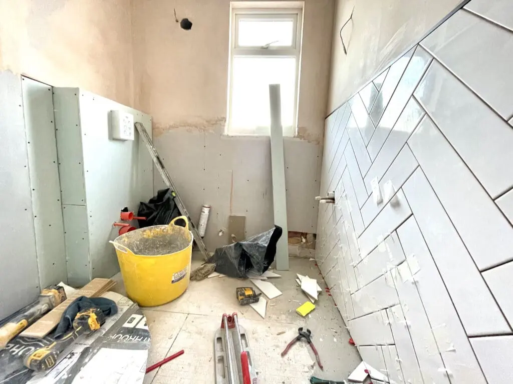 During renovation the perfectionist’s shower room in Croydon