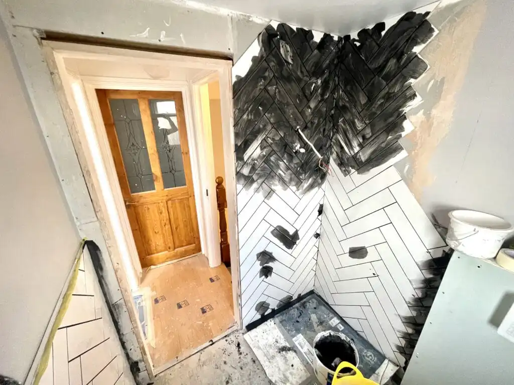 During renovation the perfectionist’s shower room in Croydon