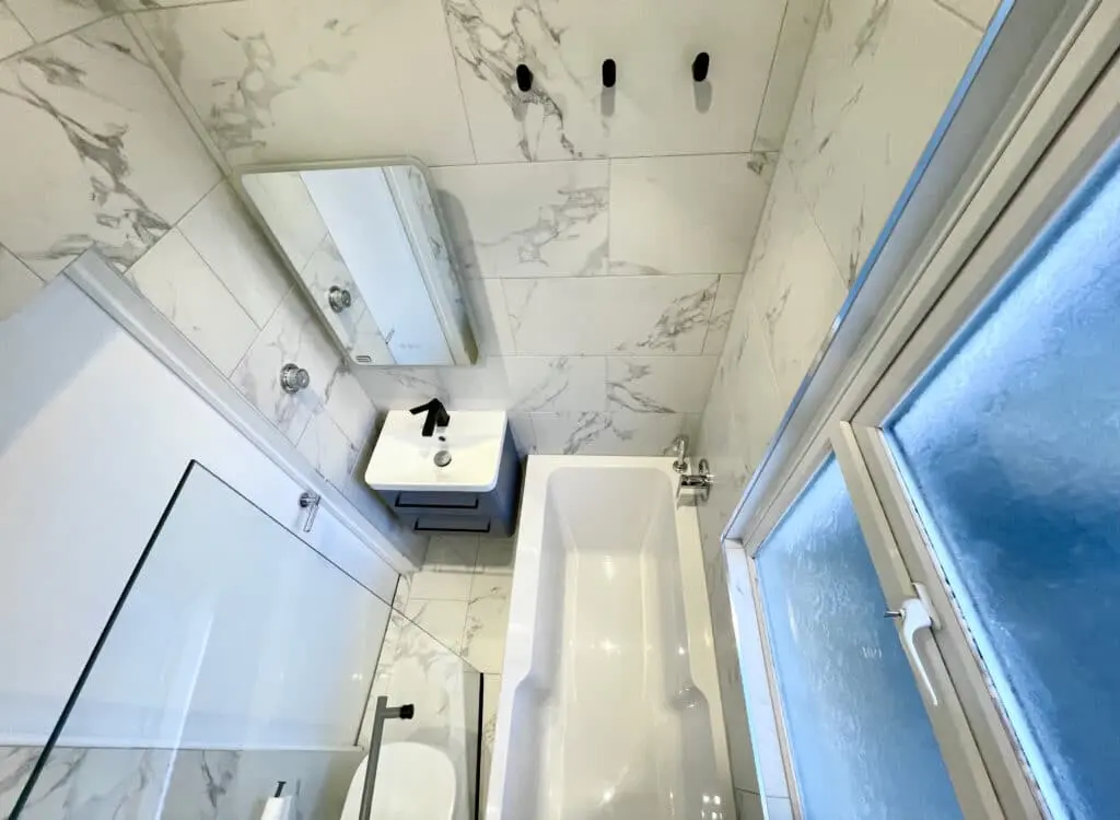 Luxury bathroom renovation in the perfectionist’s house at Croydon